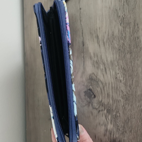 Vera Bradley Blue & Floral Matching Wallet and Purse Set - Picture 8 of 16